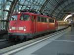 115 448-3 steht mit EN 477 im Berliner Hbf. August 2009