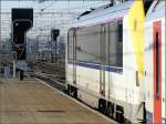 SNCB E-Lok 1341 verlsst am 14.02.09 den Bahnhof Bruxelles Midi in Richtung Oostende. (Hans) 