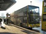 Berlin-Spandau: Doppeldeckerbus im Linienverkehr - Januar 2009