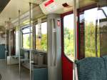 Innenansicht der Berliner Problembaureihe BR 481/482 - hier vor der Abfahrt in Blankenfelde, 1. Juli 2009