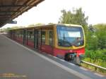 S-Bahnzug der S2 in Mahlow, 1.7.2009