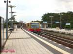 S-Bahn Berlin. Abzweigbahnhof Priesterweg, hier trennen sich die S2 und die S25 - Foto Juli 2009