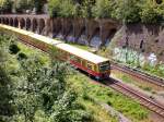 S-Bahnzug BR 481 kurz vor dem Bhf Gesundbrunnen, Juli 2009