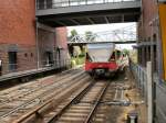 BR 480 wieder auf der Ringbahn im Einsatz, hier im Bhf Berlin-Gesundbrunnen, Juli 2009
