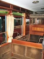 Innenansicht hist. S-Bahnwagen in Erkner, 2007