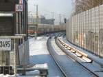Winterbetrieb bei der S-bahn: Stresow,
Januar 2008