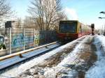 Winter bei der S-bahn: Stresow Januar 2009