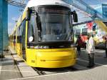 Neue Strassenbahn fr Berlin, Wagen 9001 - hier auf der Innotrans Berlin 2008