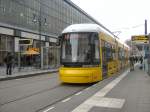 Neue Strassenbahn fr Berlin
FLEXITY ZR-Fahrzeug kurz
Endstelle M 2 am Alexanderplatz