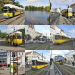 Montage Strassenbahnen in Weiensee, 17.9.2009