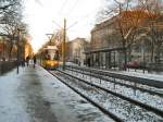 Strassenbahn in Wedding, Winter Januar 2009cd