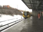 Schneewinter in berlin, U5 nach Alexanderplatz, Febr. 2009