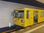 U-Bahnzug Typ G nach Ruhleben im U-Bhf Pankow, Berlin Oktober 2009