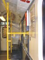 Detail Innenausstattung u-Bahnzug Typ G, Berlin U2 im Oktober 2009
