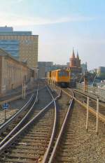 U-Bahn unterwegs zur Oberbaumbrcke, 2006
