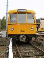 U-bahnzug 2000 in der U-bahnwerkstatt Seestrasse, Tag der offenen Tr Sonderverkehr Sept. 2008