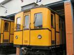 Hist. U-Bahnwagen 131 in der Werkstatt Seestrasse, fahrzeugausstellung 2008