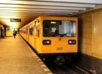 Wagen 340 auf der Linie U2 unterwegs nach Pankow, 2007