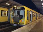 U-Bahnzge im S+U-Bhf Wuhletal, Berlin Januar 2009