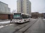 Ein Leo-Reisen Bus am 22.02.09 an der Stadthalle .