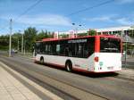 Linienbus an der Hst. Hauptbahnhof  Cottbus, 6.6.2009