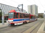 Zug der Linie 4 nach Sachsendorf an der Stadthalle - Cottbus 6.6.2009