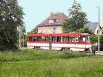 Letzter Kurzgelenktriebwagen KT4D in Sandow, Sonderfahrt Cottbus 6.6.2009