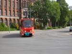 KT4D biegt Richtung Zentrum ab.Frankfurt/Oder 9. 5. 2009