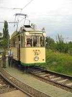 Tw 23 an der Endstelle Viereckremise, Sept. 2007