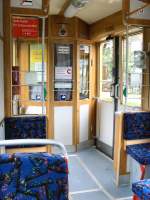 Strassenbahn Woltersdorf, Innenansicht Triebwagen Typ Gotha, Juni 2009
