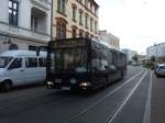 Bus 243 am 21.06.09 in der Friedrich-Ebert-Strae .