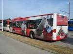 Der Bus CB-CV 247 am 09.08.09 auf dem Betriebshof Neu Schmellwitz .