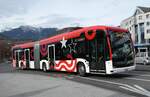 (283'465) - PostAuto Wallis - Nr. 137/VS 574'969/PID 12'137 - eMercedes am 23. Dezember 2025 beim Bahnhof Sion