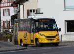(272'299) - PostAuto Zentralschweiz - Nr. 304/OW 41'563/PID 12'175 - Iveco/K-Bus am 21. Februar 2025 beim Bahnhof Sarnen