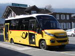 (273'067) - PostAuto Zentralschweiz - Nr. 301/OW 5300/PID 11'110 - Iveco/Rosero (ex HW Kleinbus, Giswil) am 18. Mrz 2025 beim Bahnhof Giswil