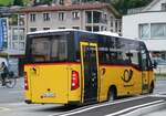 (276'450) - PostAuto Zentralschweiz - Nr. 304/OW 41'563/PID 12'175 - Iveco/K-Bus am 7. Juni 2025 beim Bahnhof Sarnen