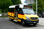 (279'472) - PostAuto Bern - BE 822'867/PID 11'016 - Mercedes am 28. August 2025 beim Bahnhof Lauterbrunnen