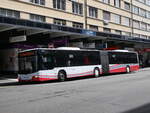 (274'489) - ASm Langenthal - Nr. 38/BE 18'402 - MAN (ex AVA Biel Nr. 7/PID 10'539) am 2. Mai 2025 beim Bahnhof Biel