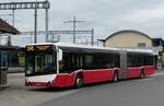 (282'043) - Intertours, Domdidier - Nr. 663/FR 300'663 - Solaris (ex PostBus/A BD 15'713) am 1. November 2025 beim Bahnhof Ins