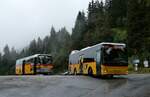 (280'166) - Buzzi, Bern - BE 910'789 - Mercedes (ex Mattli, Wassen/PID 2295) + PostAuto Graubnden - GR 102'306/PID 12'012 - Iveco (ex Nr. 6) am 9. September 2025 in Vals, Zervreila