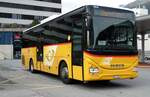 (281'742) - BUS-trans, Visp - VS 45'555/PID 10'519 - Iveco am 21. Oktober 2025 beim Bahnhof Visp