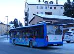 (270'260) - Engadin Bus, St. Moritz - Nr. 91/GR 156'991 - MAN (ex AHW Horgen; ex TRAVYS Yverdon Nr. 118) am 27. Dezember 2024 beim Bahnhof Zuoz