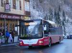 (270'439) - PostAuto Bern - BE 90'275/PID 12'337 - MAN (ex Dr. Richard, A-Wien Nr. 1413) am 30. Dezember 2024 beim Bahnhof Lauterbrunnen