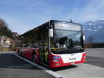 (272'193) - PostAuto Bern - BE 403'166/PID 12'336 - MAN (ex Dr. Richard, A-Wien Nr. 1411) am 17. Februar 2025 in Ringgenberg, Sge