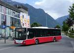 (275'775) - PostAuto Bern - BE 654'090/PID 12'339 - MAN (ex Dr. Richard, A-Wien Nr. 1419) am 23. Mai 2025 beim Bahnhof Interlaken Ost