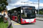 (278'566) - PostAuto Bern - BE 90'275/PID 12'337 - MAN (ex Dr. Richard, A-Wien Nr. 1413) am 5. August 2025 beim Bahnhof Schnried