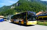 (279'340) - GrindelwaldBus, Grindelwald - Nr. 20/BE 349'361 - MAN/Gppel am 25. August 2025 beim Bahnhof Zweiltschinen