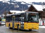 (270'700) - PostAuto Bern - BE 707'930/PID 10'964 - Volvo am 6. Januar 2025 beim Bahnhof Gstaad
