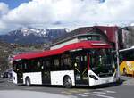 (272'775) - PostAuto Wallis - Nr. 75/VS 428'859/PID 10'025 - Volvo am 11. Mrz 2025 beim Bahnhof Sion