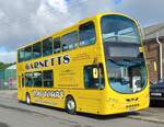 LJ59 LWF
2010 VDL DB300
Wright Gemini 2 H41/24D (when new, since converted to H41/??F)
Garnetts Coaches, Bishop Auckland, County Durham (UK)

New to Arriva London North as fleet number DW279.

Photographed in Spennymoor, County Durham (UK), on Tuesday 27th May 2025.